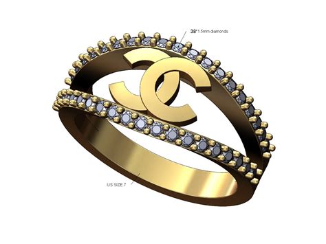 chanel double c ring|chanel rings 18k.